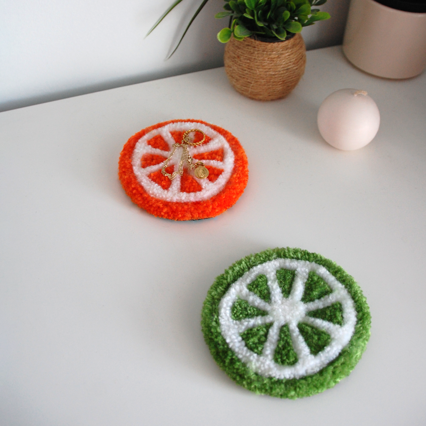 Lime Slice Coaster