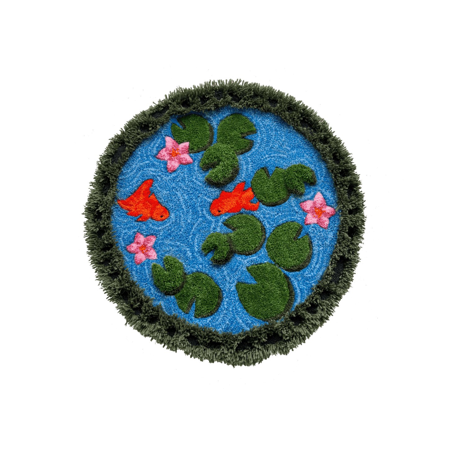 Landscape Goldfish Pond Rug