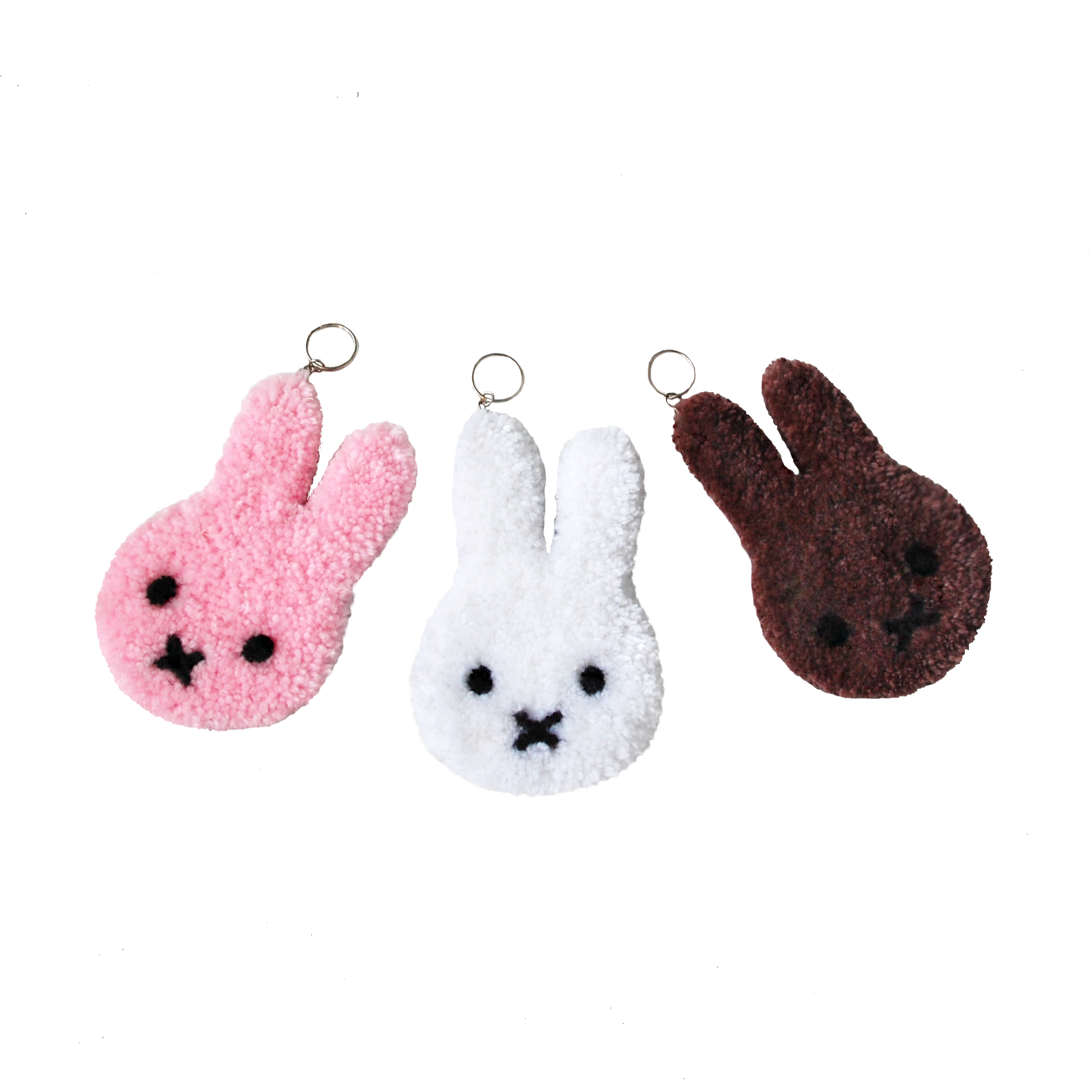 Pink 2025 bunny keychain