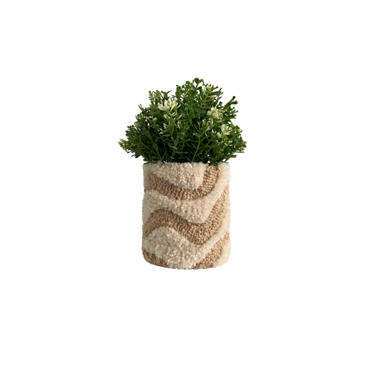 Wavy Brown Vase