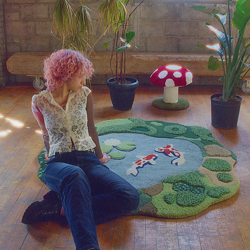 Landscape Koi Pond Rug – rugsbytrin